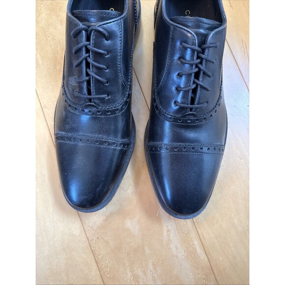 BLACK DRESS SHOES Cole Hann Grand OS Dawson Size 7.5 Mens New main image 7